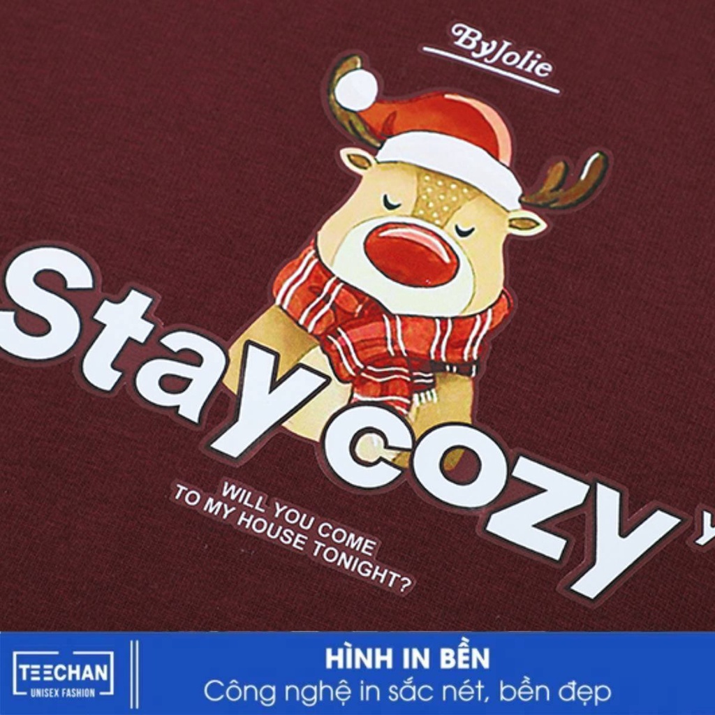 Áo Hoodie nam nữ HD513 STAY COZY unisex TEECHAN phong cách Hàn Quốc cá tính dài tay dày dặn Streetstyle