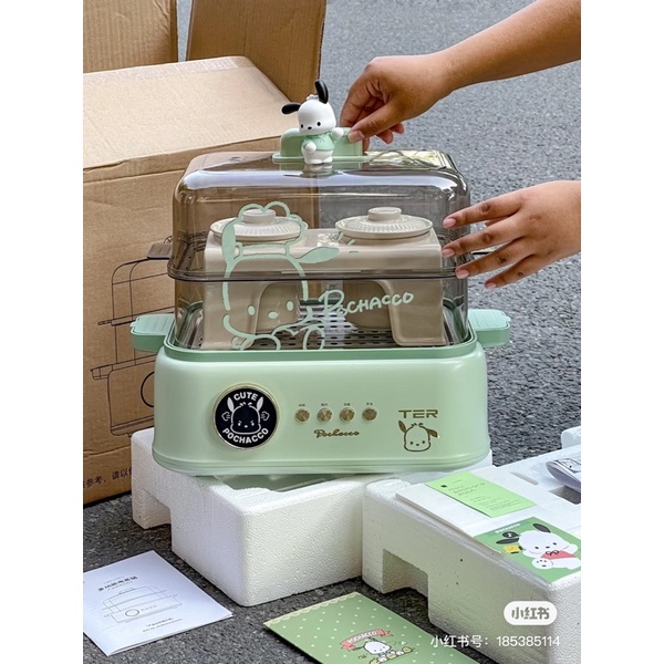 Nồi Hấp Đa Năng TER Cao Cấp Dung Tích 5L Bảo Hành 12 Tháng - Cáo Đeo Nơ