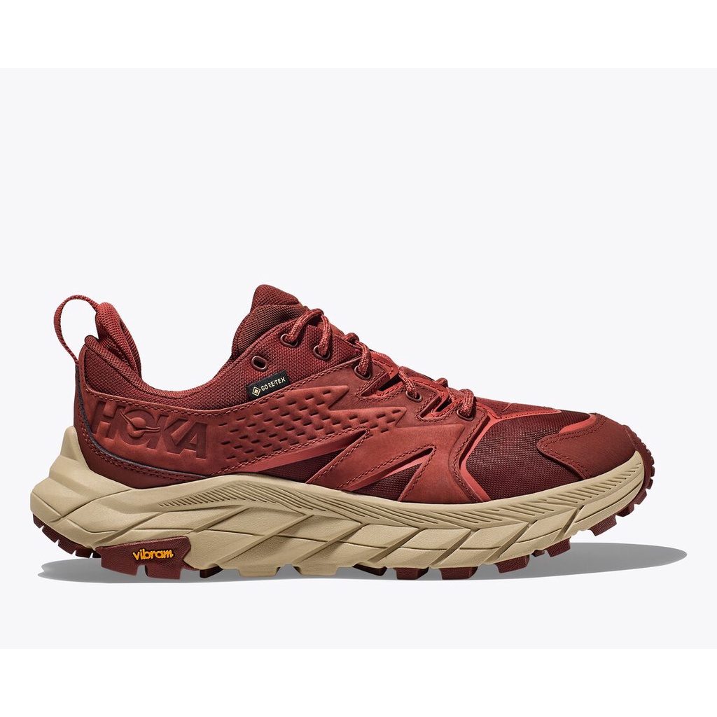 Hoka Anacapa Low GTX,Giày chạy đa địa hình, Giày hiking chuyên nghiệp chính hãng, màu Hot Sauce
