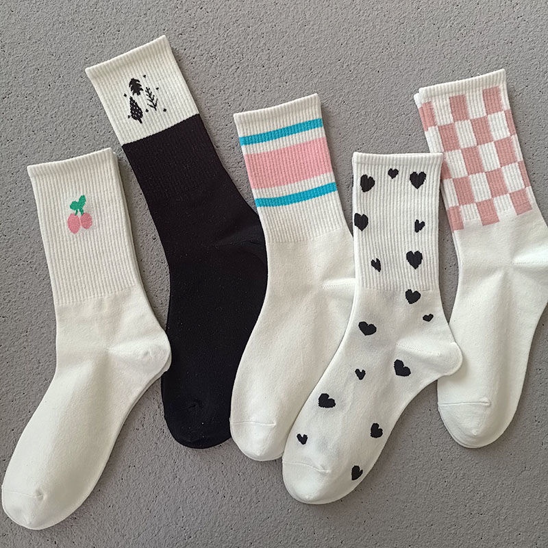 Vớ Cổ Cao In Họa Tiết Hoạt Hình Phong Cách Nhật Bản Thời Trang Thu Đông Xinh Xắn Cho Nữ