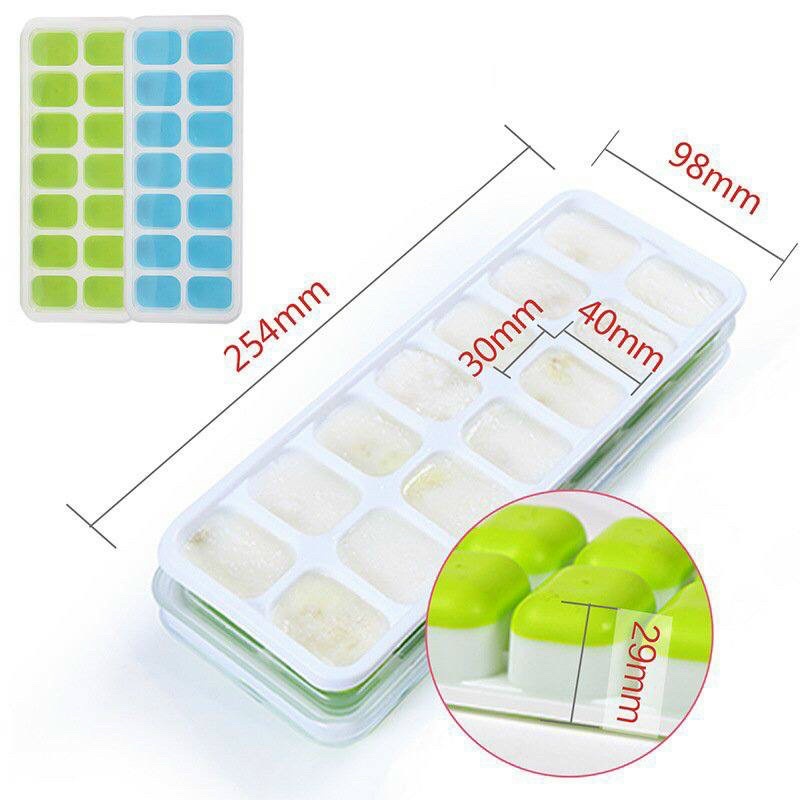 Khay đá silicon có nắp đậy