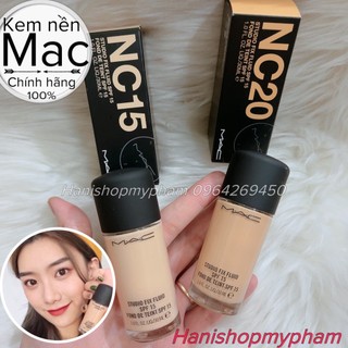Kem nền MAC - Kiềm dầu lâu trôi che khuyết điểm Mac Studio Fix Fluid Foundation SPF 15 chính hãng Hanshopmypham
