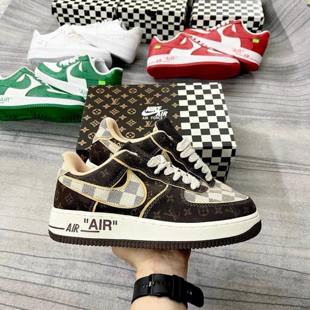 Giày Nike_LV AF1, Giày Air Force 1 LV 3 Phiên Bản Màu Sắc Nam Nữ Thể Thao Thời Trang Hàng Cao Cấp Full BoxTất vớ nam nữ