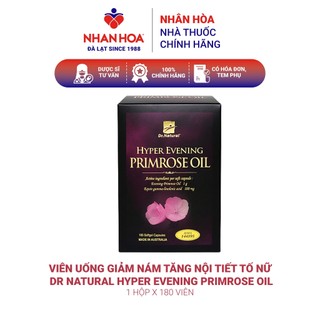 Viên uống giảm nám tăng nội tiết tố nữ Dr Natural Hyper Evening Primrose Oil hộp 180 viên