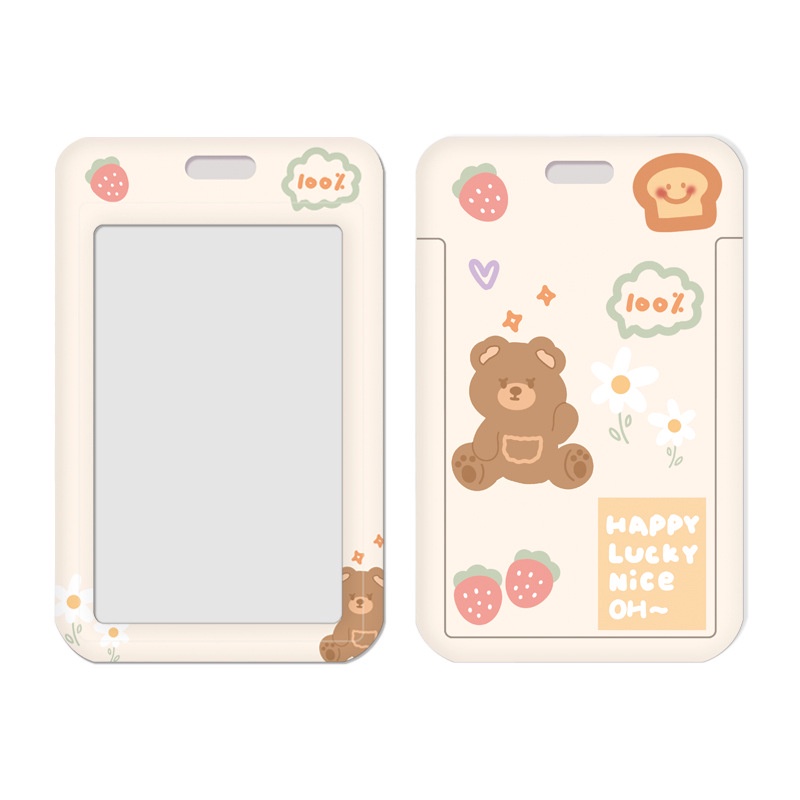 Dây Buộc Thẻ Co Giãn Dập Nổi Hình Gấu / Hành Tinh / Thỏ Dễ Thương Cho Nam Và Nữ