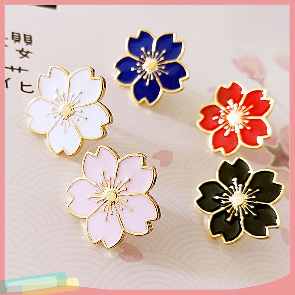 Trâm cài áo hình bông hoa bằng kim loại phong cách thời trang