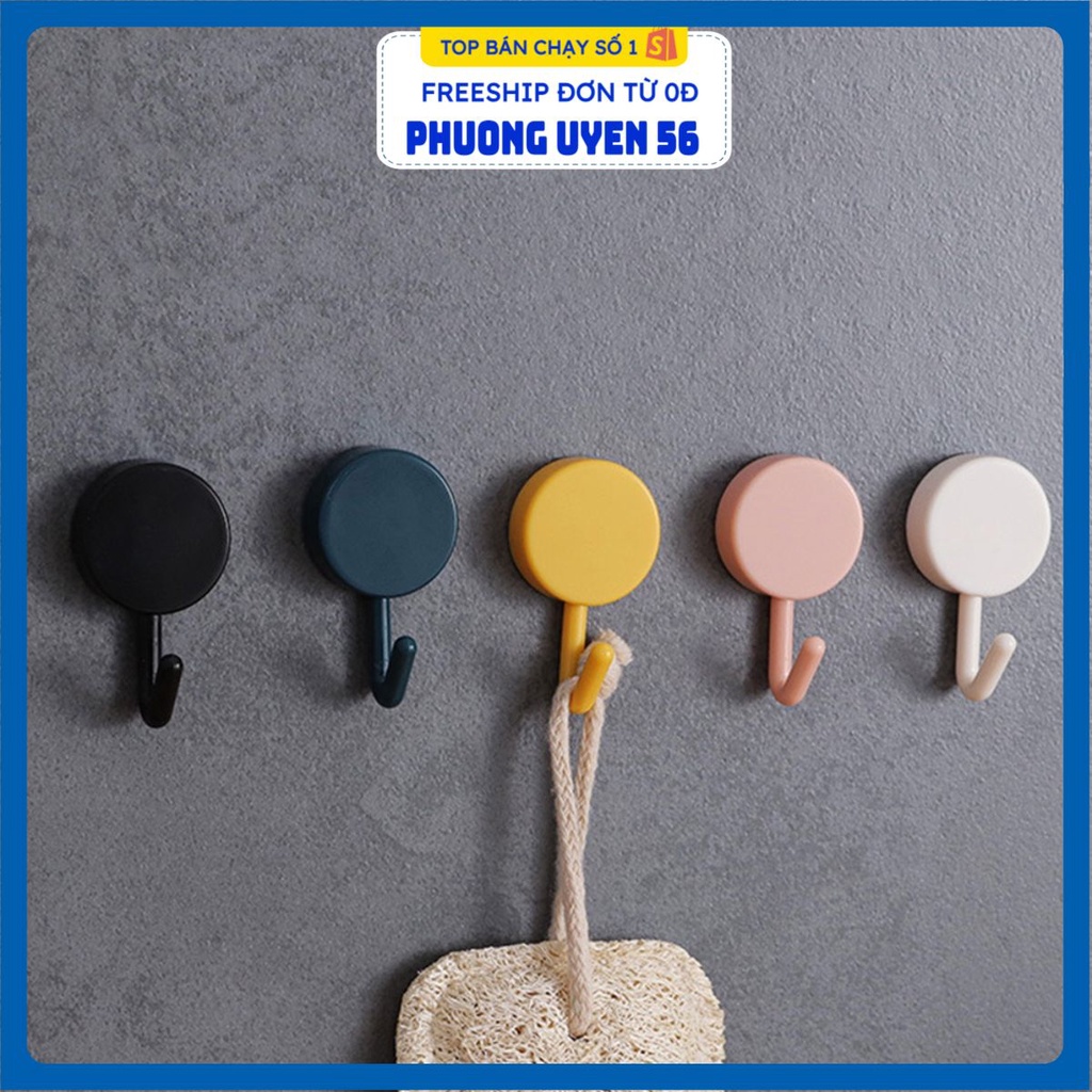 Sỉ 6 Móc Tròn J3 1 Móc Dán Tường Treo Đồ Đa Năng - Móc Gắn Tường Trang Trí Decor Nhà Cửa Nhiều Màu Sắc