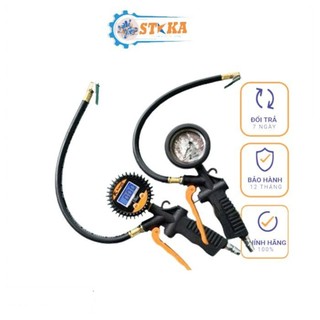 Đồng hồ bơm lốp có dầu K-1080, Đầu Vòi Bơm Kapusi Nhật Bản Các Loại Xe, Đồng hồ bơm lốp điện tử K-1090