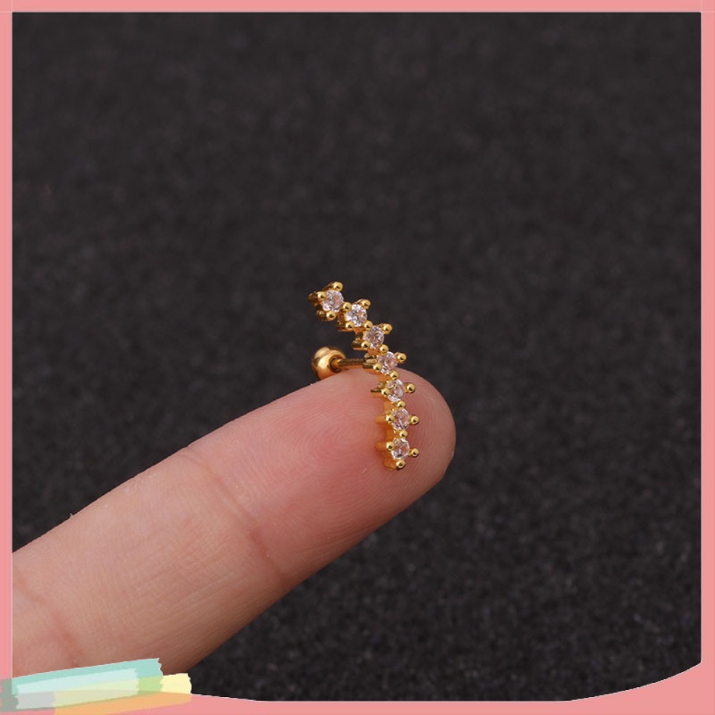 Khuyên tai đính đá đa hình dạng cho nữ giới