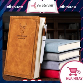 Sổ Tay Ghi Chép A5 Bìa Da In Logo Đầu Hươu GB25-13 (356 Trang) Nhiều Màu Lựa Chọn