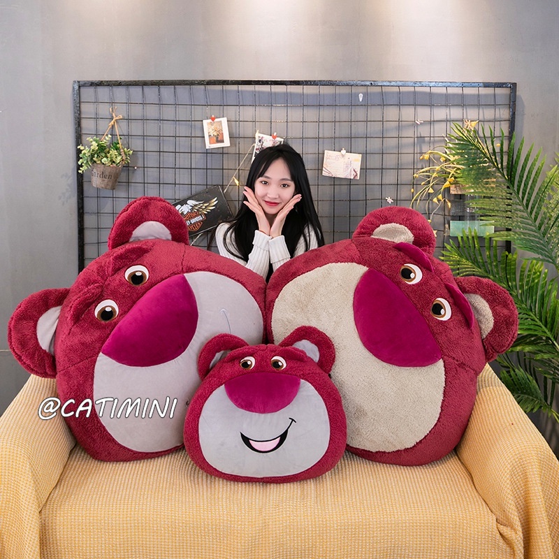 Catimini Gấu Dâu Dễ Thương Gấu Bông Gối Ôm Giường Sofa Thú Nhồi Bông Gấu Dâu Lotso