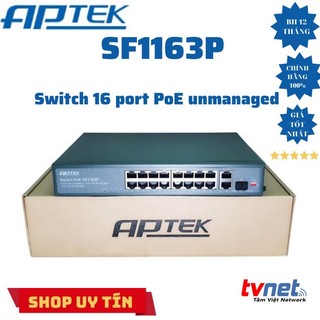 Bộ chia mạng switch aptek sf1163p 16 port poe