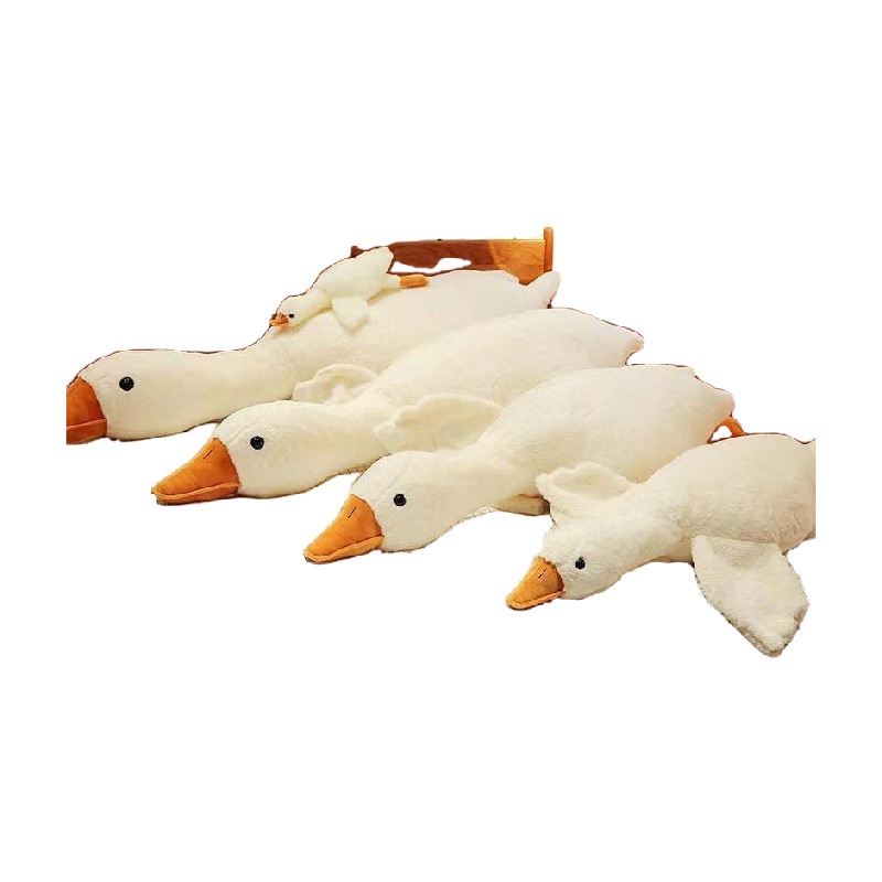 Ngỗng Nhồi Bông Cho Bé Má Hồng Trầm đồ chơi búp bê Dễ Thương TTD450