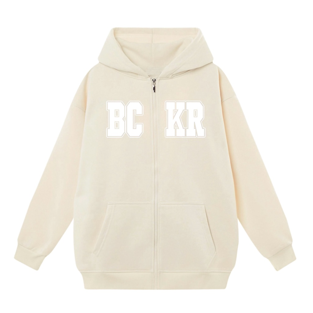 Áo khoác Hoodie Zip nam nữ SAM CLO có khóa kéo chất tay dài thu đông form rộng ZIP BCKR