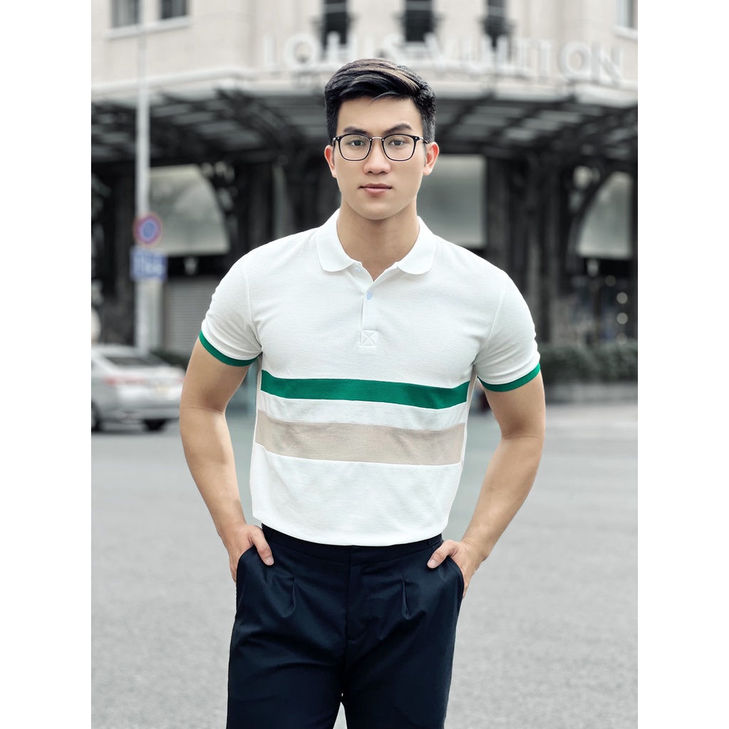 Áo Polo Americus Gosani Hoạ Tiết In Giữa Thân Áo Thời Trang Nam Tính