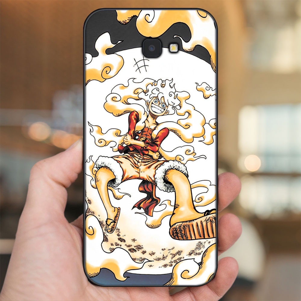 Ốp lưng Samsung J4 Plus viền đen in hình Luffy Gear 5 Nika One Piece Đảo Hải Tặc
