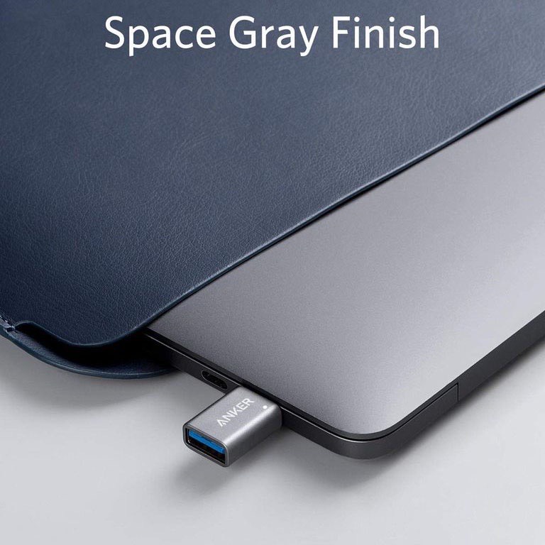 Đầu chuyển OTG Anker Type C to USB 3.0 5Gbps - A8731 Laptop Mac Samsung cắm chuột Led truyền dữ liệu tốc độ cao