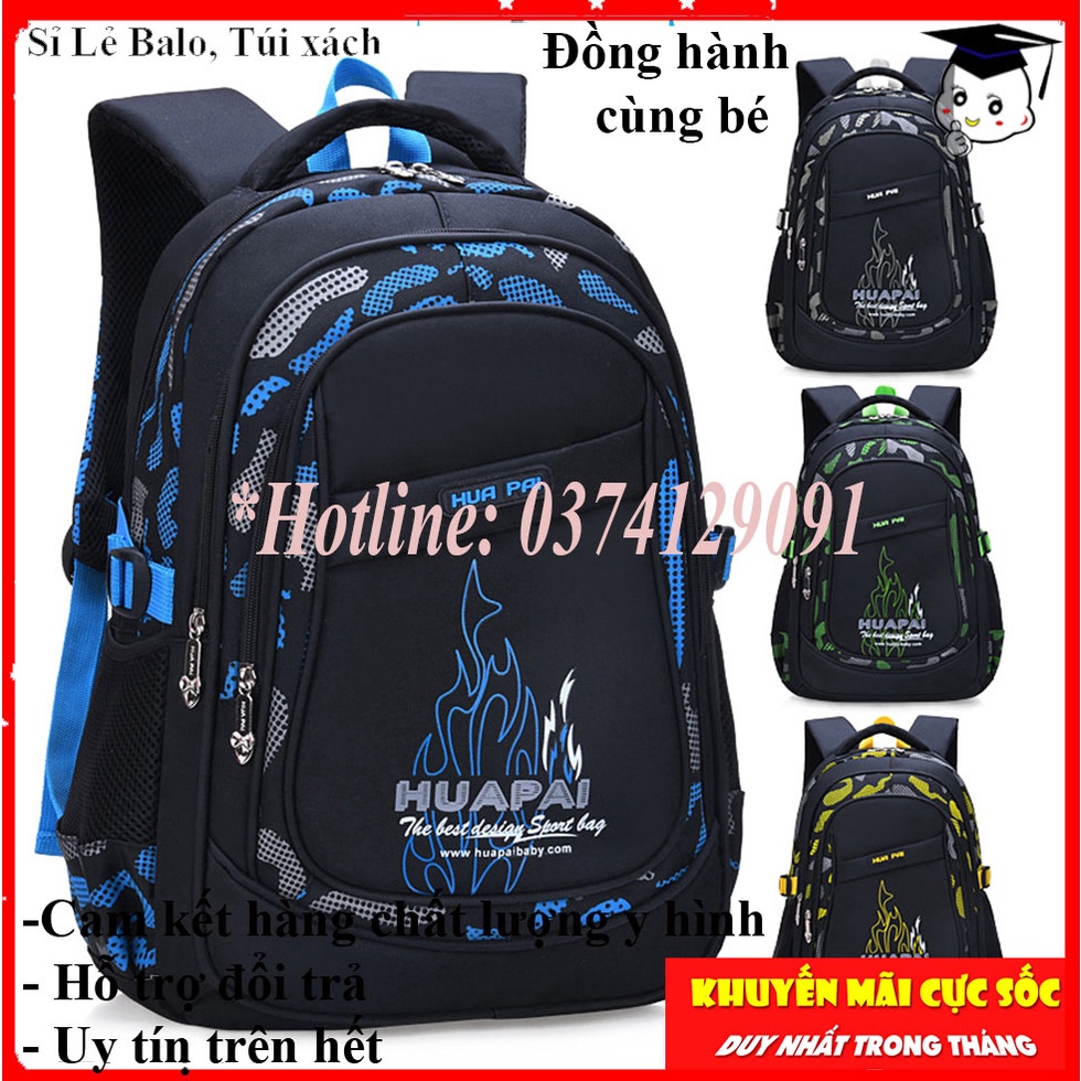 Balo học sinh cho bé trai tiểu học nhiều ngăn chống gù lưng cao cấp cho bé trai từ lớp 1 đến lớp 4
