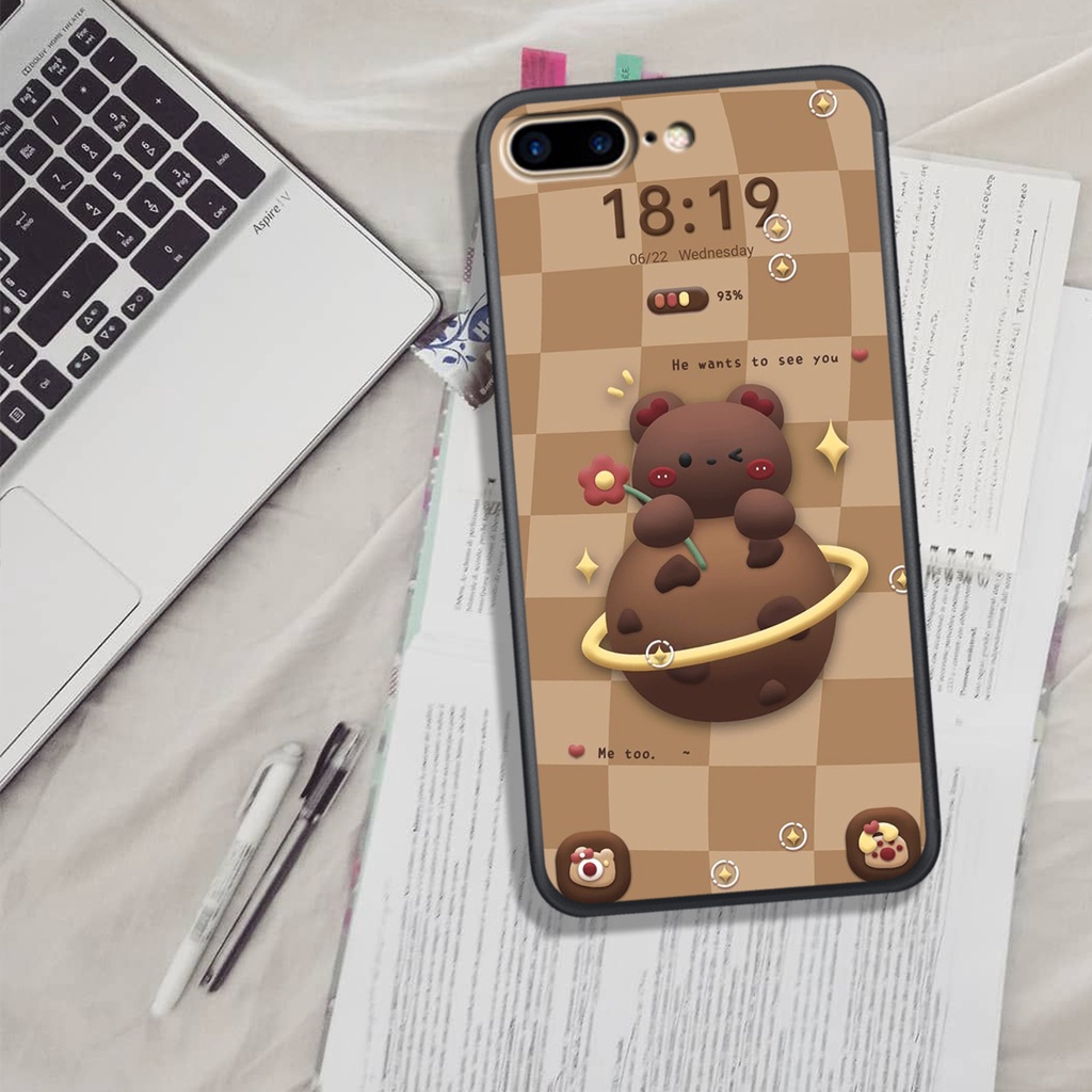 Ốp Lưng IPHONE 6 PLUS - 7 PLUS - 8 PLUS , In Hình Gấu&amp;Thỏ Siêu Đáng Yêu.