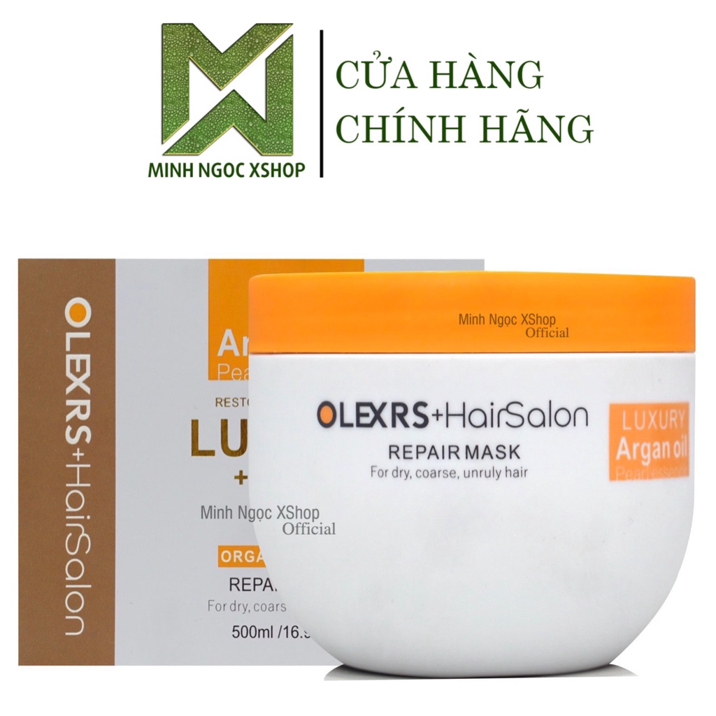 Kem ủ tóc phục hồi siêu mượt Olexrs Hair Salon Luxury Repair Mask 500ML