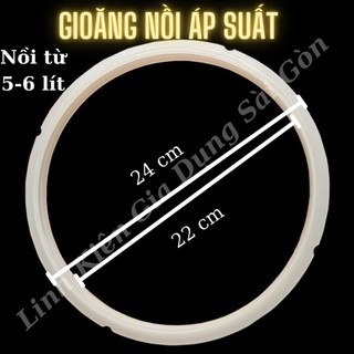 Ron nồi áp suất điện  6 lít, 5 lít, đường kính trong 22cm, ngoài 24cm hàng chính hãng Gali, thay thế cho tất cả các nồi