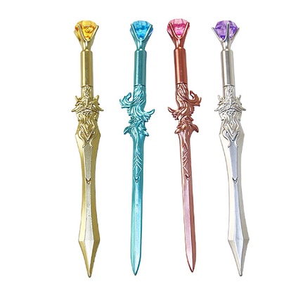 Bút Bi Viết Tạo Hình Kim Cương Kiếm - Bút Bi Viết Văn Phong Mực Đen