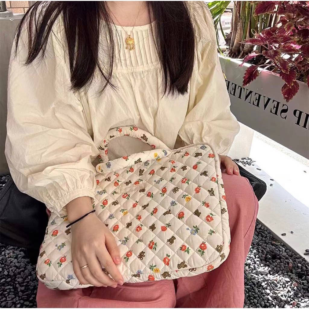 Túi Đựng laptop 13.3 / 14.1 / 15.6 / 15inch Chống Sốc In Hình Gấu Dễ Thương