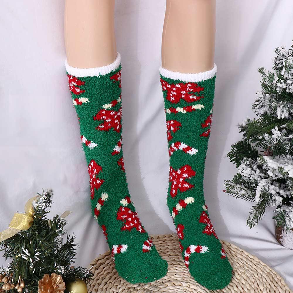 Anemone Vớ Lông Cừu San Hô Dày Thoáng Khí Phong Cách Hàn Quốc Cho Nữ