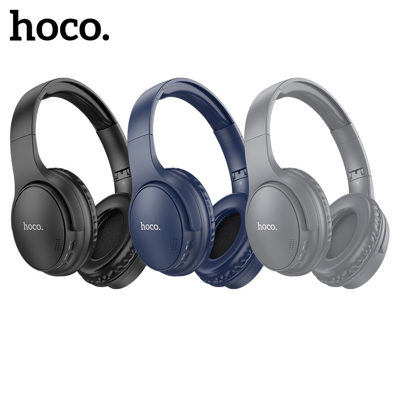 Tai nghe Bluetooth 5.3 Hoco. W40 thời trang giảm tiếng ồn hỗ trợ thẻ nhớ TF chất lượng cao có cáp sạc