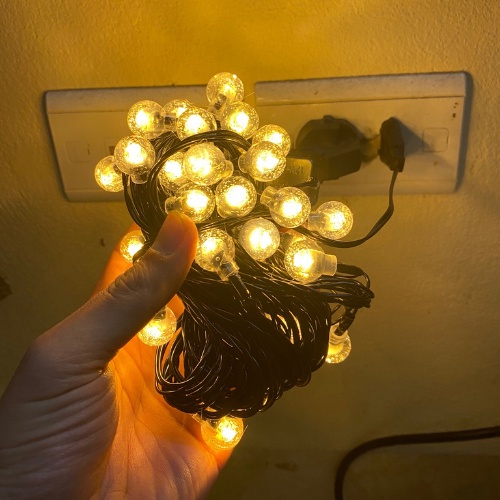 10 Mét Dây Nháy Đèn Led Bi Bọt Nước 36 Bóng Decor Trang Trí Nhà Cửa, Đón Tết, Noel Cực Đẹp
