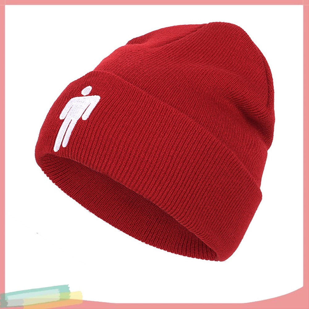 Mũ trùm đầu đan len thêu họa tiết độc đáo thời trang cá tính