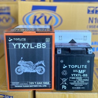 Bình ắc quy xe máy toplite ytx7l-bs - xe attlia