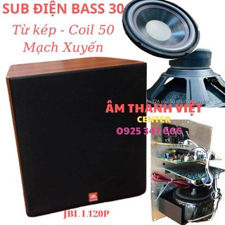 Loa subwoofer - sub điện jbl l120p bass 30 - giá 1 chiếc - tặng kèm dây kết nối av 2 đầu sunybox 1.5m