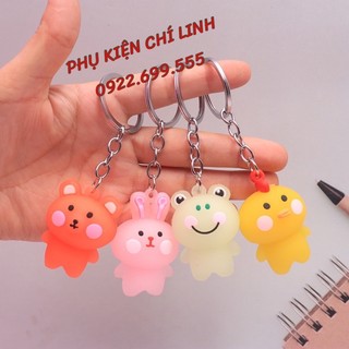 Bộ móc khoá hình thú dễ thương