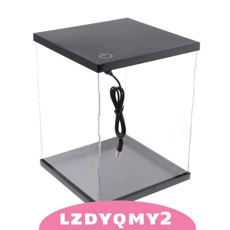 Hộp Trưng Bày Mô Hình Đồ Chơi Bằng Acrylic Chống Bụi Có Đèn