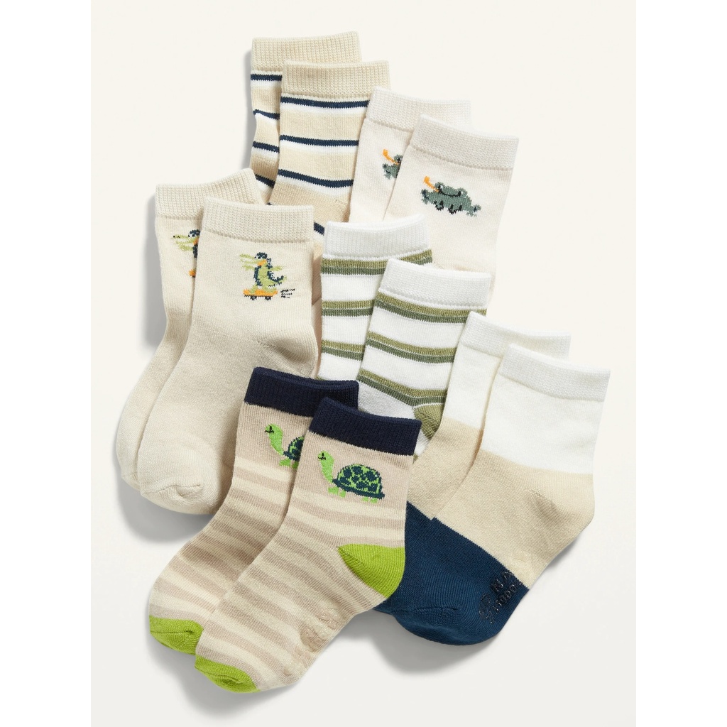 Set 6 đôi tất Old Navy có silicon chống trượt_hàng chính hãng US