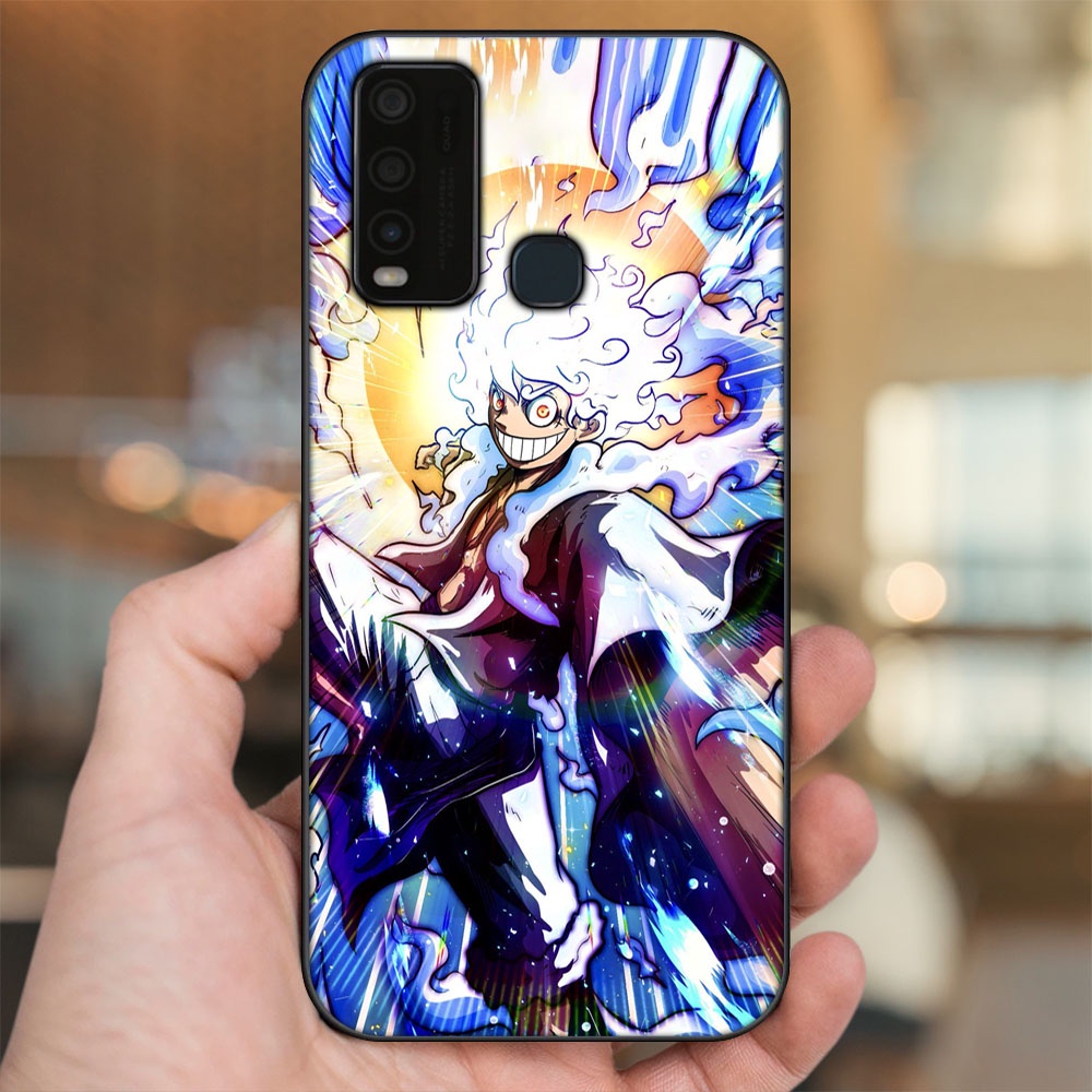 Ốp lưng Vivo Y30, Y50 viền đen in hình Luffy Gear 5 Nika One Piece Đảo Hải Tặc