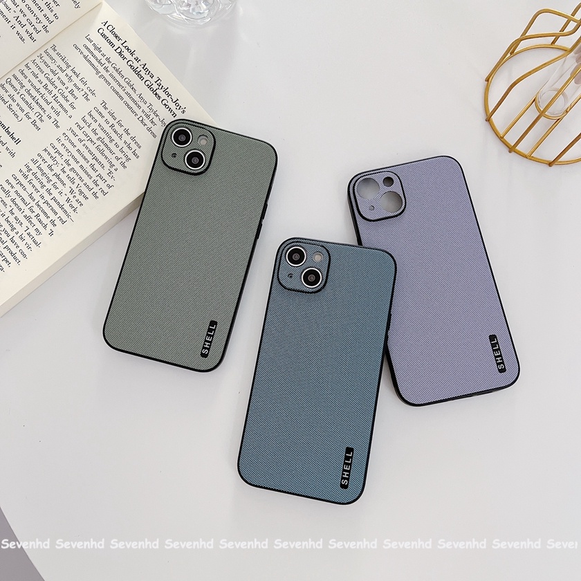 Ốp Điện Thoại Mềm Họa Tiết Kim Cương Màu Đen / Tím Cho iPhone 14 13 12 11 Pro Max SE2020 X XR Xs Max 7 8 6 6s Plus