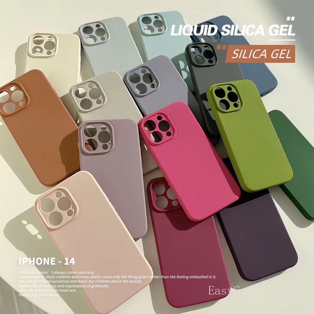 Ốp Điện Thoại Silicon Mềm Dẻo Bảo Vệ Toàn Diện lens Cho iPhone 14 Pro Max 14Plus 11 12 13 Pro Max