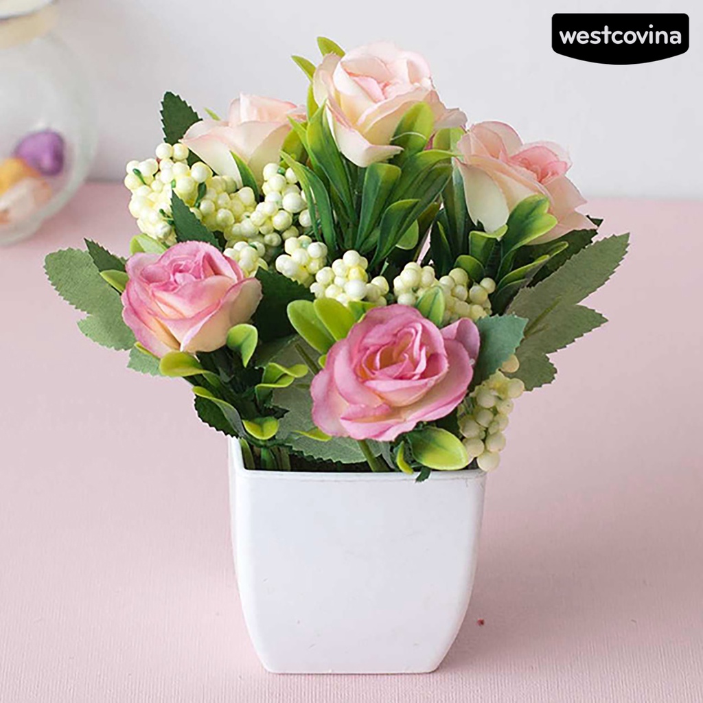 [WEST]⚘Chậu Cây Bonsai Nhân Tạo Chống Tia UV Độc Đáo Trang Trí Nhà Cửa DIY