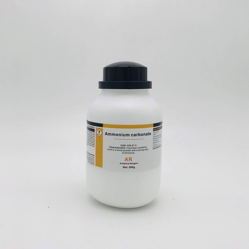 Hoá chất Ammonium Carbonate (AR, chai 500G, Xilong, AR, cas 506-87-6)