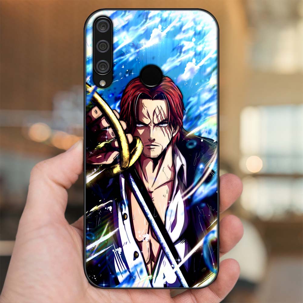 Ốp lưng Huawei Y6P viền đen in hình Shanks One Piece Đảo Hải Tặc