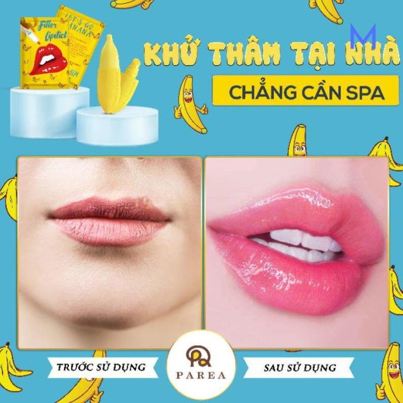 sale 1.1 SON FILLER LIPSTICK CHUỐI COLLAGEN KHỬ THÂM HỒNG MÔI PAREA 40G