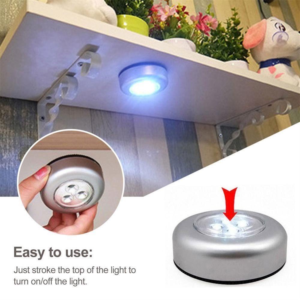 Đèn LED Tròn Cảm Biến Chuyển Động Gắn Tủ Quần Áo