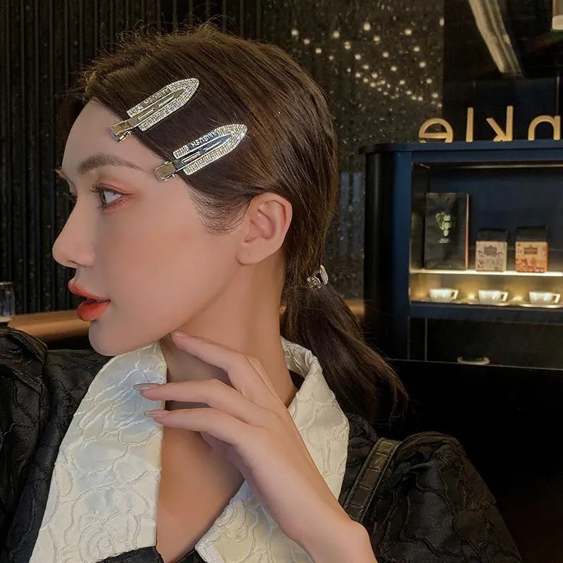 Kẹp Tóc Đính Đá Pha Lê Phong Cách Vintage Thanh Lịch Dành Cho Nữ