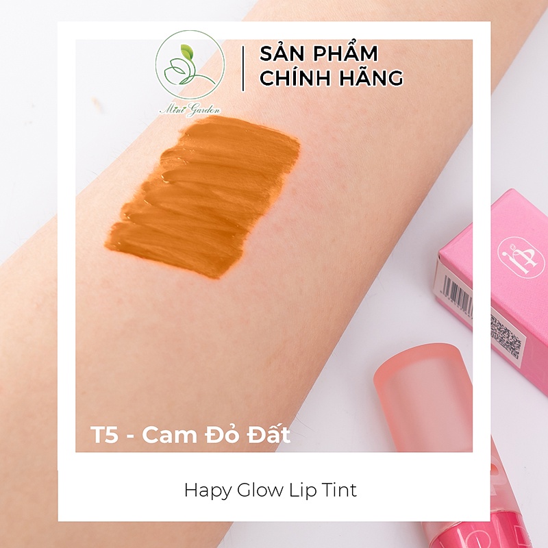 Son ha:py glow lip tint bóng lì kháng nước Mini garden 3.5ml PV1035