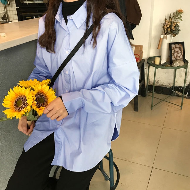 Áo Sơ Mi Tay DàI Cổ Bẻ ThờI Trang Cho Nữ