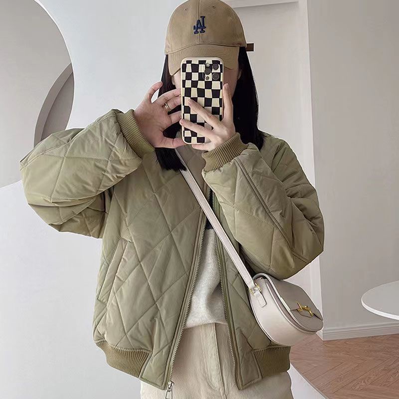 Áo Khoác Dáng Rộng Dày Dặn Ấm Áp Thời Trang Cho Nữ