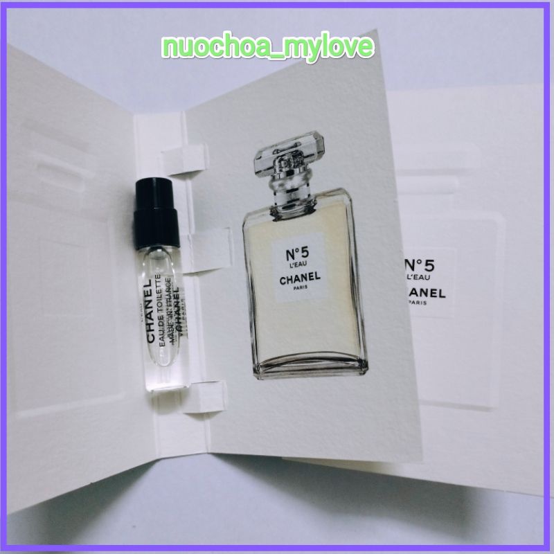 [Xả kho] Vial nước hoa Chc|nel N°5 L'eau EDT [1.5ml]