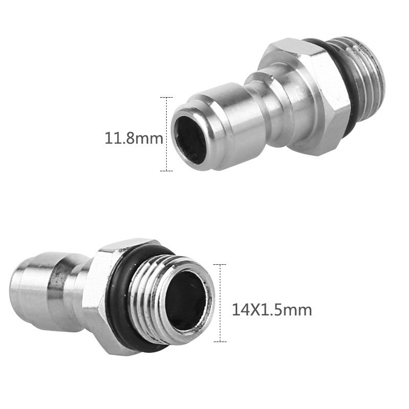 Bộ Khớp Nối Nhanh Ren 14mm Cho Máy Rửa Xe